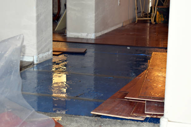 Professional Sewage Cleanup technician working in Foster, RI
